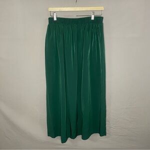 Vintage Cervelle Maxi Forrest‎ Green Skirt Dark Academia Size Medium Pull On